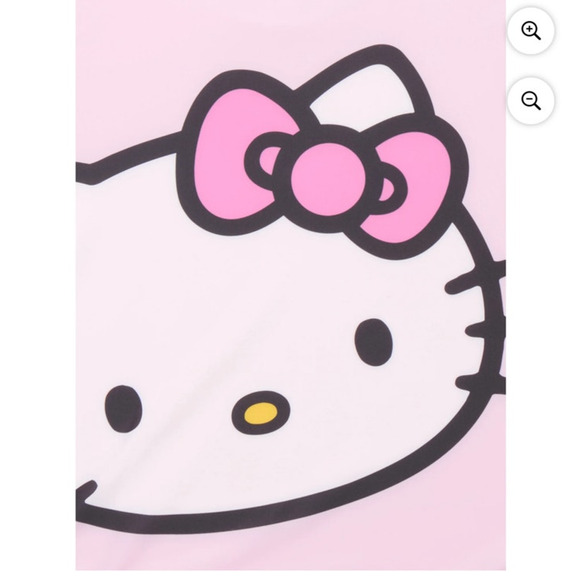 Sanrio Hello Kitty Girls Graphic One-Piece Swimsuit, Size S (6/6X) NEW - Picture 2 of 3